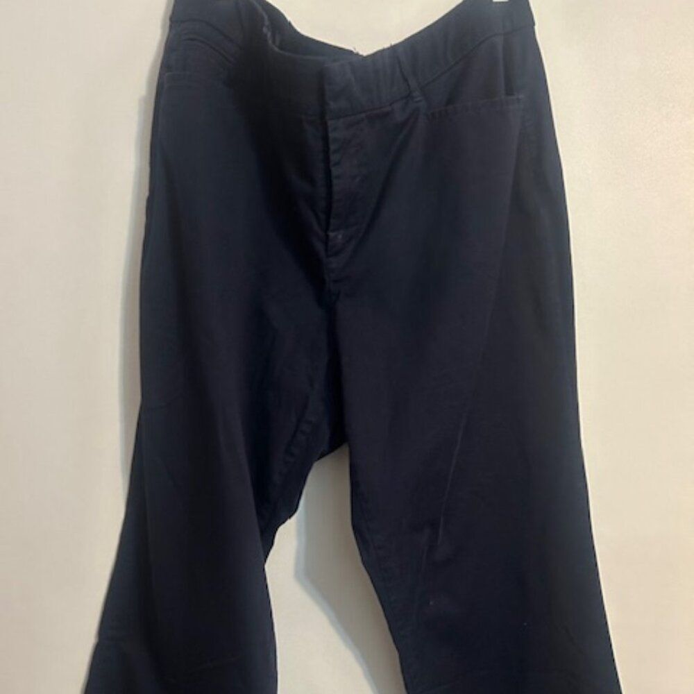 JM Collection Navy 5 pocket wide leg pants, size 18W